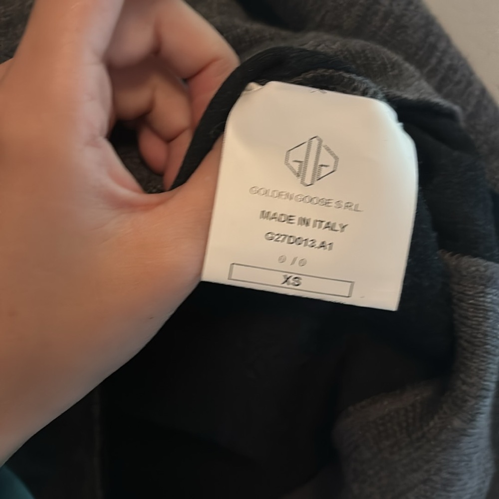 grey melange wool golden goose round neck sweater shirt - Picture 12 of 16